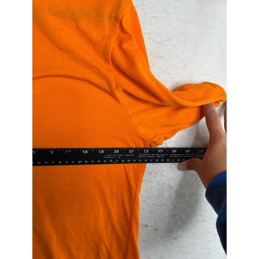 The North Face Mens VaporWick Performance T-Shirt Orange Short Sleeve L TC2D